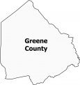Greene County Map North Carolina