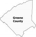 Greene County Map Tennessee
