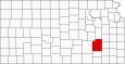 Greenwood County Map Kansas Inset