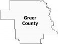 Greer County Map Oklahoma