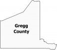 Gregg County Map Texas