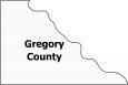 Gregory County Map South Dakota