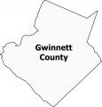 Gwinnett County Map Georgia
