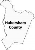 Habersham County Map Georgia