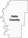 Hale County Map Alabama