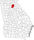 Hall County Map Georgia Locator