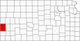 Hamilton County Map Kansas Inset