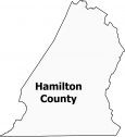 Hamilton County Map Tennessee