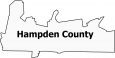 Hampden County Map Massachusetts