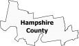 Hampshire County Map Massachusetts
