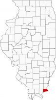 Hardin County Map Illinois
