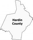 Hardin County Map Kentucky