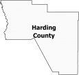 Harding County Map New Mexico