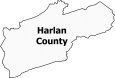 Harlan County Map Kentucky