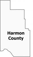 Harmon County Map Oklahoma