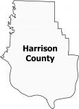 Harrison County Map Indiana