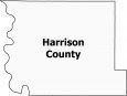 Harrison County Map Iowa