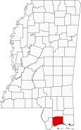 Harrison County Map Mississippi Locator