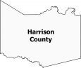 Harrison County Map Texas