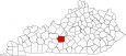 Hart County Map Kentucky Locator