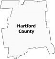 Hartford County Map Connecticut