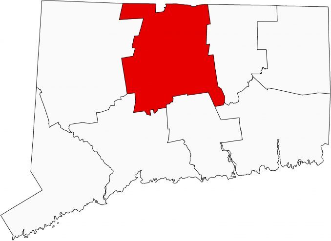 Connecticut County Map - GIS Geography