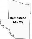 Hempstead County Map Arkansas