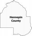Hennepin County Map Minnesota