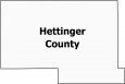 Hettinger County Map North Dakota