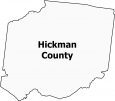 Hickman County Map Tennessee