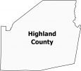 Highland County Map Ohio