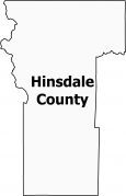 Hinsdale County Map Colorado