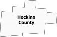 Hocking County Map Ohio