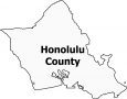 Honolulu County Map Hawaii