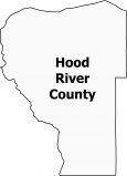 Hood River County Map Oregon