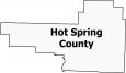 Hot Spring County Map Arkansas