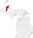 Houghton County Map Michigan Locator