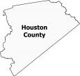 Houston County Map Texas
