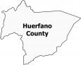 Huerfano County Map Colorado