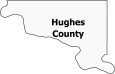 Hughes County Map South Dakota