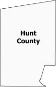 Hunt County Map Texas
