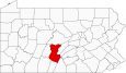Huntingdon County Map Pennsylvania Locator