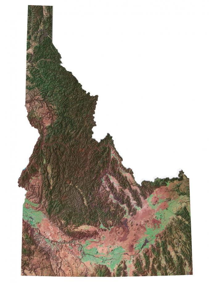 Map of Idaho - Cities and Roads - GIS Geography