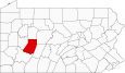 Indiana County Map Pennsylvania Locator