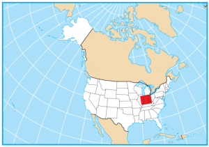 Indiana On World Map Map Of Indiana - Cities And Roads - Gis Geography