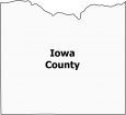 Iowa County Map Wisconsin