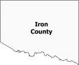 Iron County Map Michigan
