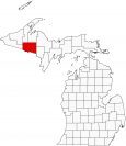 Iron County Map Michigan Locator