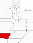Iron County Map Utah Locator