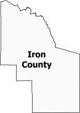 Iron County Map Wisconsin